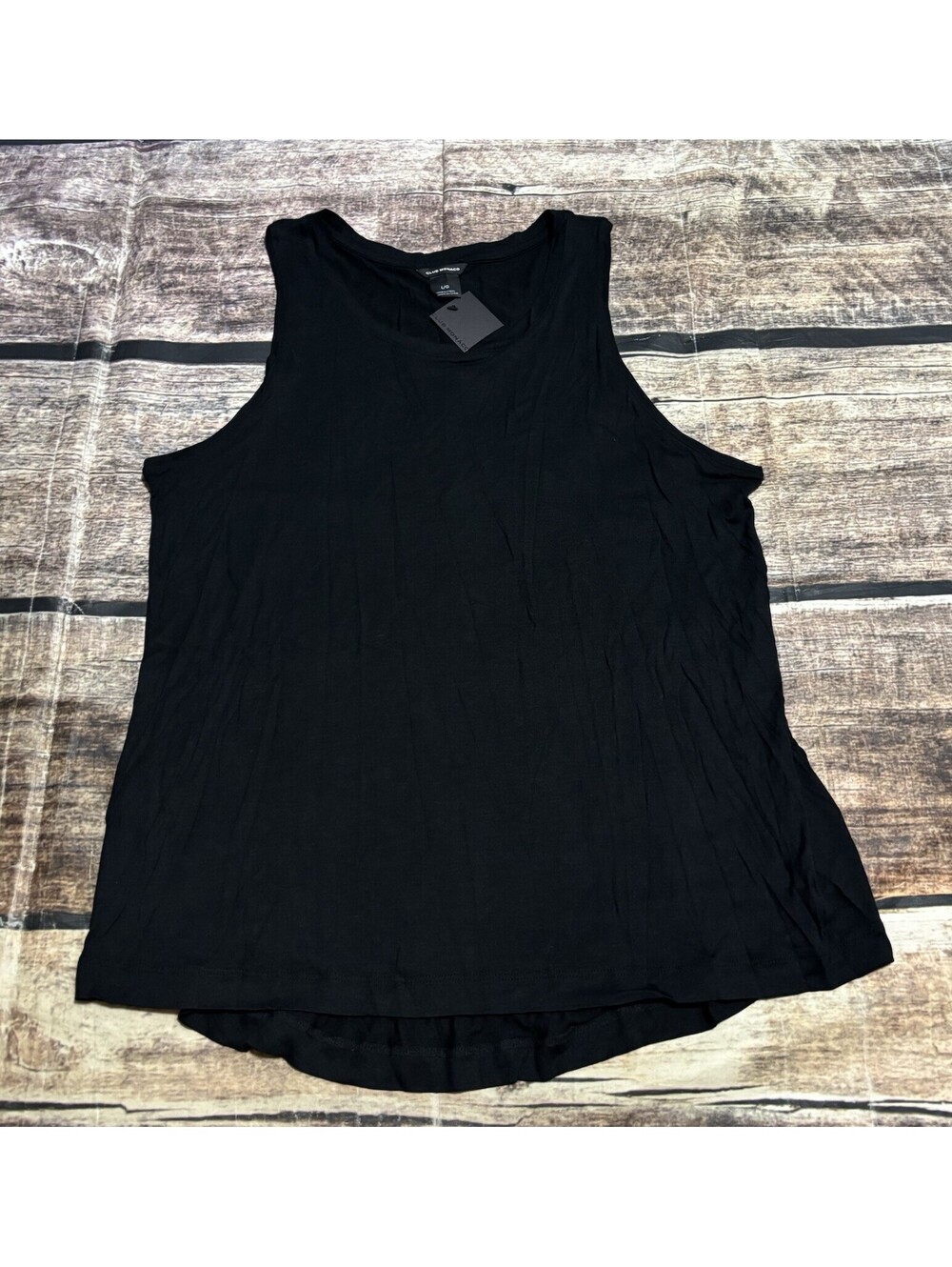 Club Monaco Tank Top Womens Large Bria Tank Tricot Black